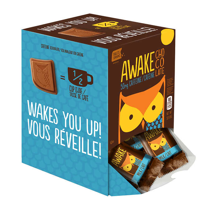 AWAKE MILK CHOCOLATE SINGLE BITES
50 × 15 G