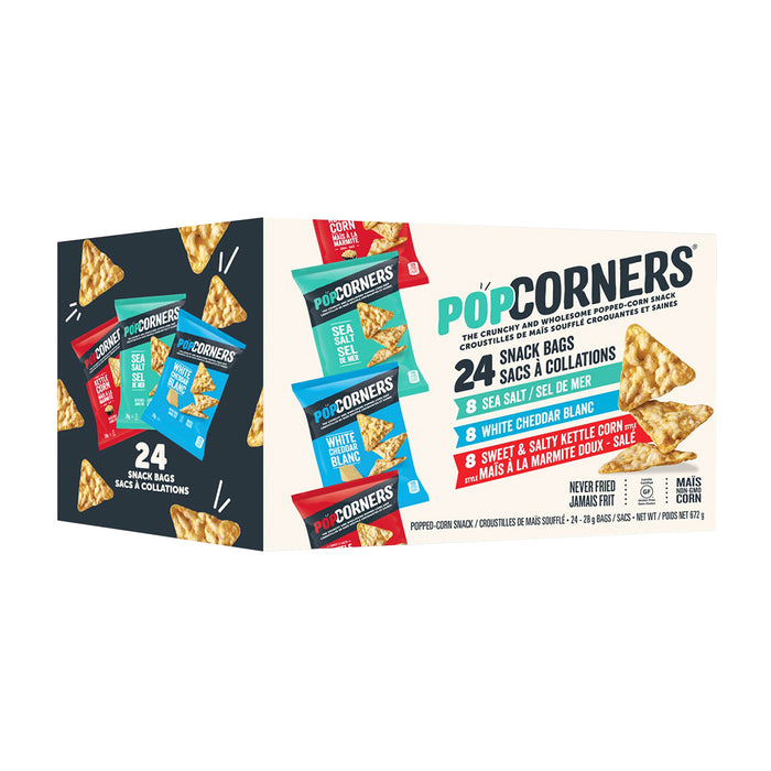 POPCORNERS POPCORN CHIPS VARIETY PACK
24 × 28 G