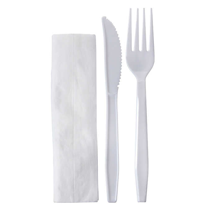 CAFÉ EXPRESS 3-PIECE WHITE CUTLERY KIT
PACK OF 500