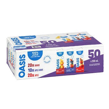 OASIS 100% JUICE ASSORTED FLAVOURS
50 × 200 ML