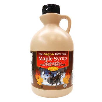 OLD-FASHIONED MAPLE CREST CANADA GRADE A VERY DARK MAPLE SYRUP
1 L
