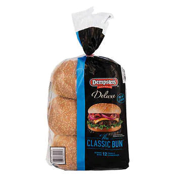 DEMPSTER’S DELUXE HAMBURGER BUNS
2 PACKS OF 12