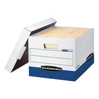 FELLOWES HEAVY-DUTY LETTER-LEGAL BANKERS BOXES
PACK OF 10