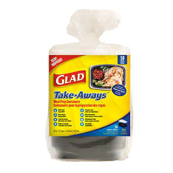 GLAD 16-OZ RECTANGULAR FOOD CONTAINER
PACK OF 25
