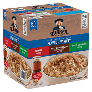 QUAKER INSTANT OATMEAL 3 FLAVOUR VARIETY PACK
2.24 KG
