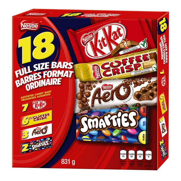 NESTLÉ CHOCOLATE BARS VARIETY PACK
PACK OF 18