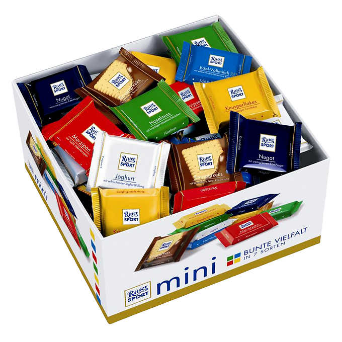 RITTER SPORT MINIS CHOCOLATE SQUARES VARIETY PACK
84 × 17 G