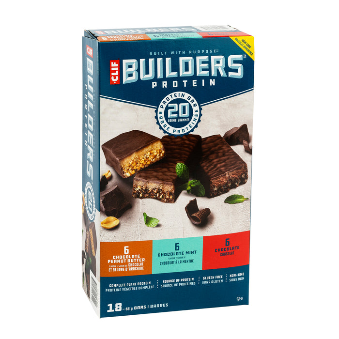 CLIF BAR BUILDERS PROTEIN
18 × 68 G