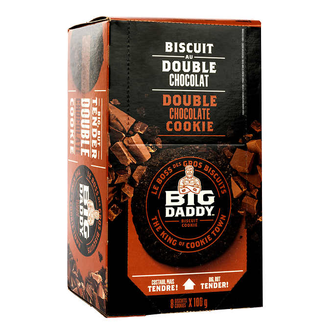 BIG DADDY DOUBLE CHOCOLATE COOKIES
8 × 100 G
