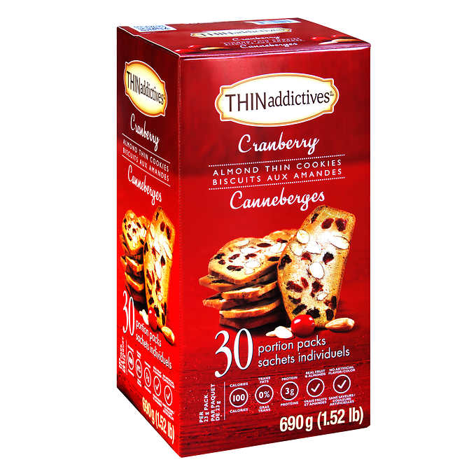 THINADDICTIVES CRANBERRY ALMOND THIN COOKIES
690 G