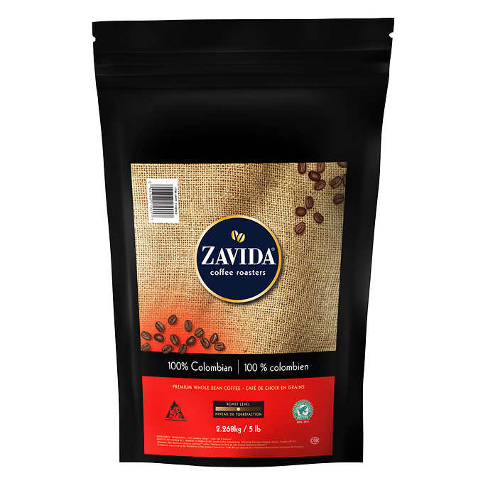 ZAVIDA 100% COLOMBIAN PREMIUM WHOLE BEAN COFFEE
2.268 KG