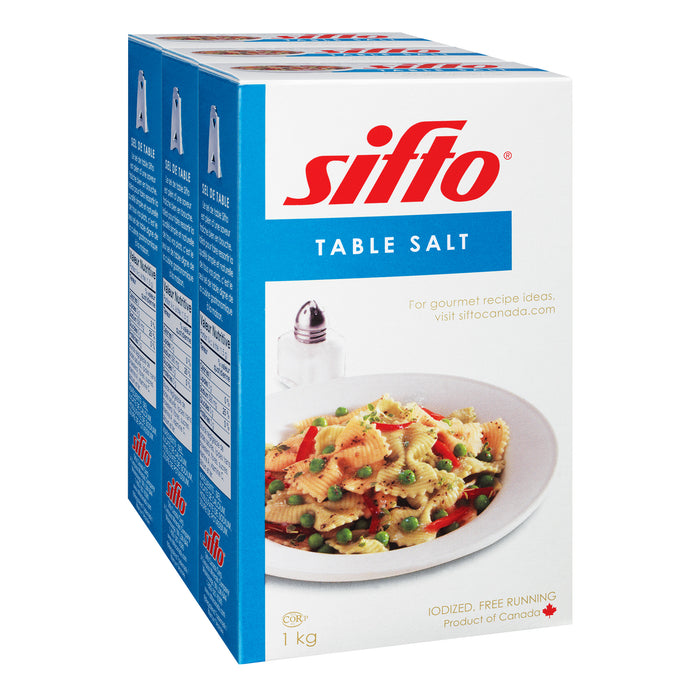 SIFTO TABLE SALT
3 × 1 KG