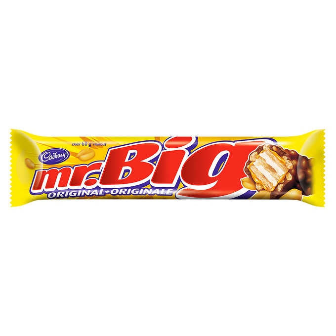 CADBURY MR. BIG CHOCOLATE BARS
24 × 60 G