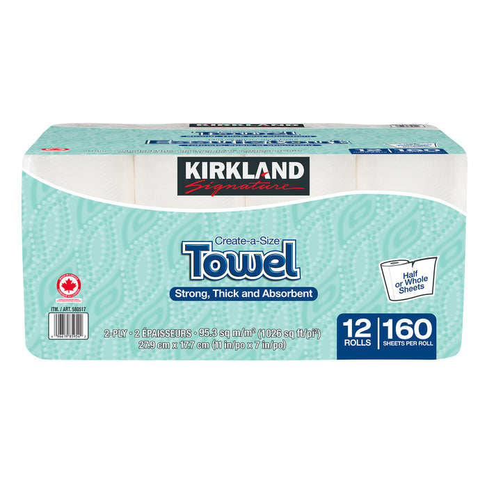 KIRKLAND SIGNATURE PAPER TOWELS
PACK OF 12