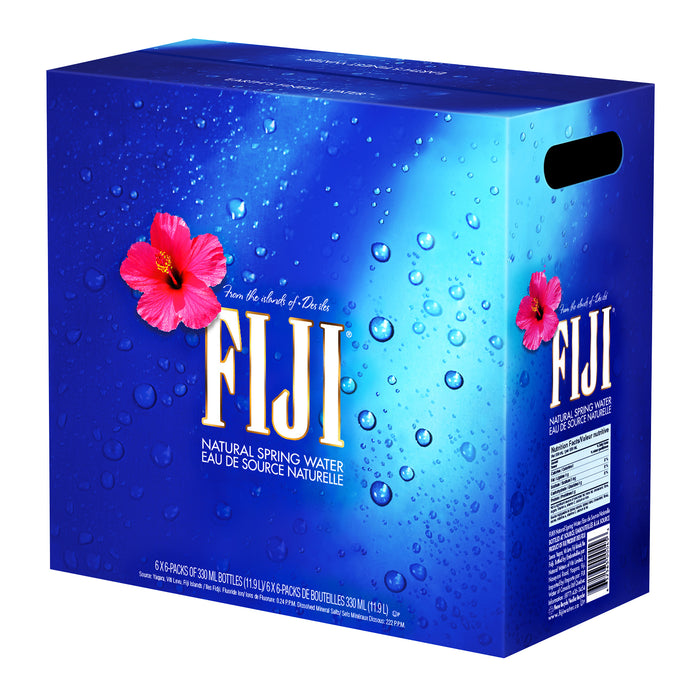 FIJI NATURAL SPRING WATER
6 PACKS OF 6 × 330 ML